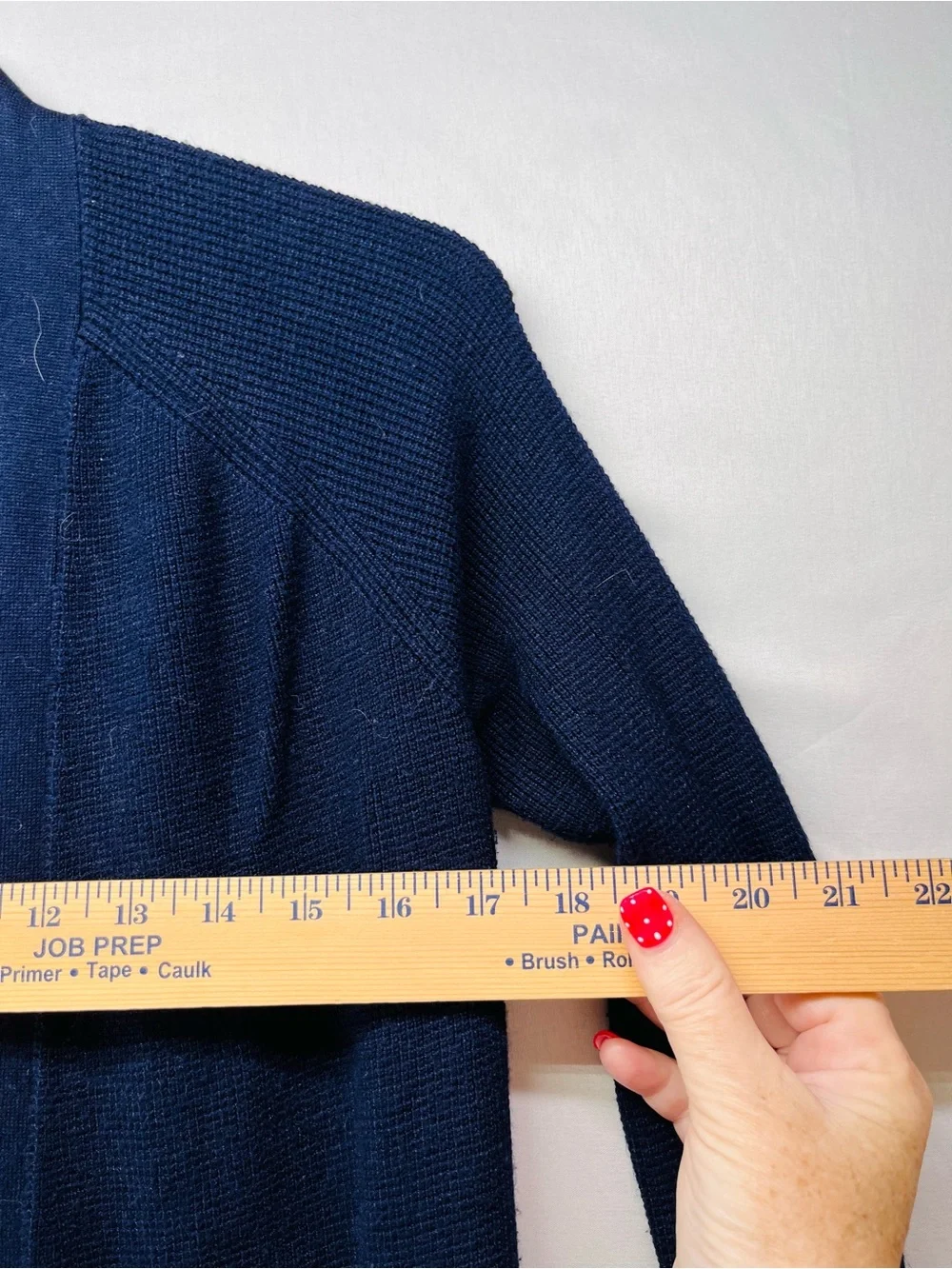 Cyrus Navy Open-Front Pocket Cardigan
